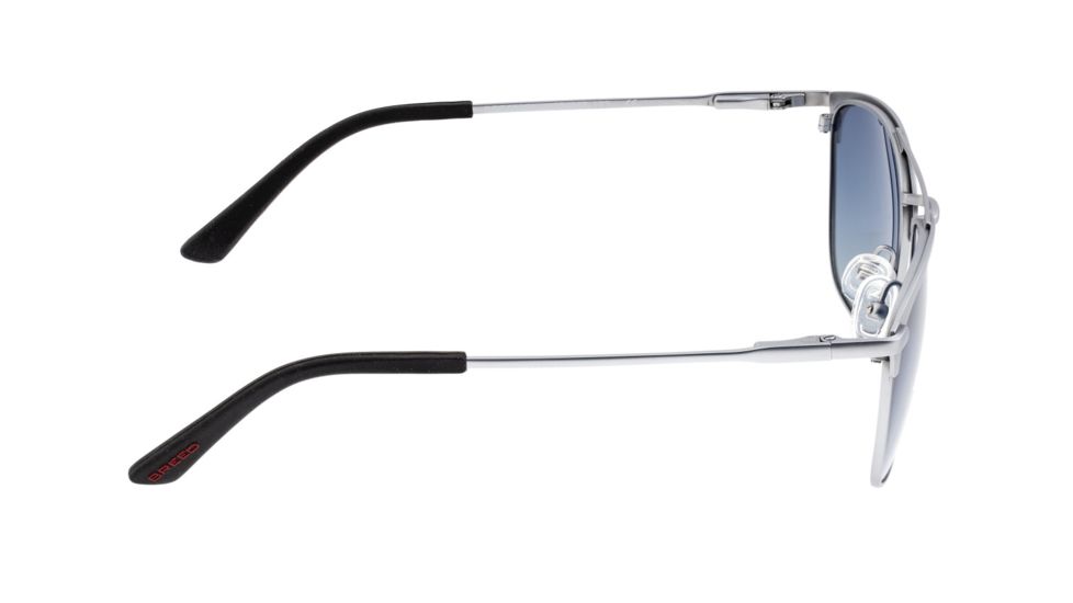Breed Zodiac Sunglasses, Silver Titanium Frame, Blue Polarized Lens, Silver/Blue, One Size, BSG053SL
