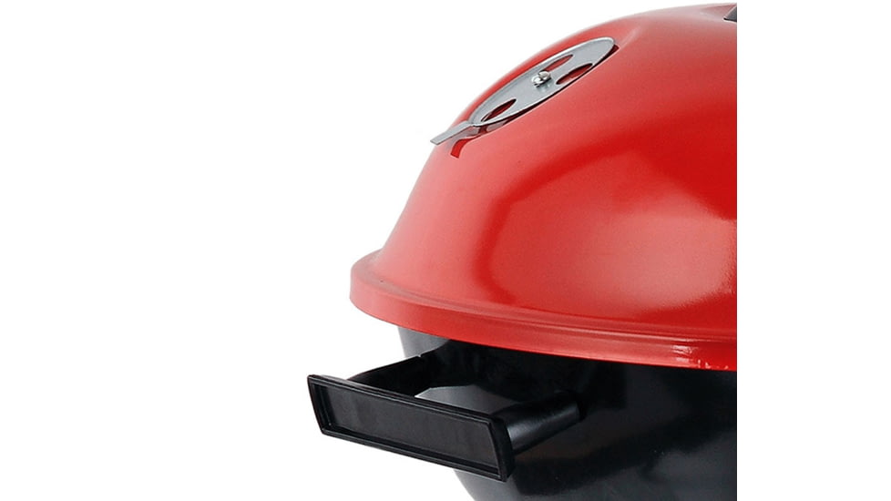 BRENTWOOD Portable Charcoal BBQ Grill with Wheels, Red, 17, BB-1701