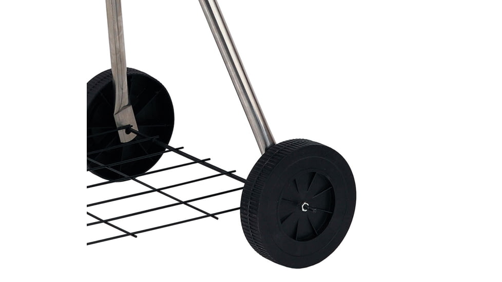 BRENTWOOD Portable Charcoal BBQ Grill with Wheels, Red, 17, BB-1701