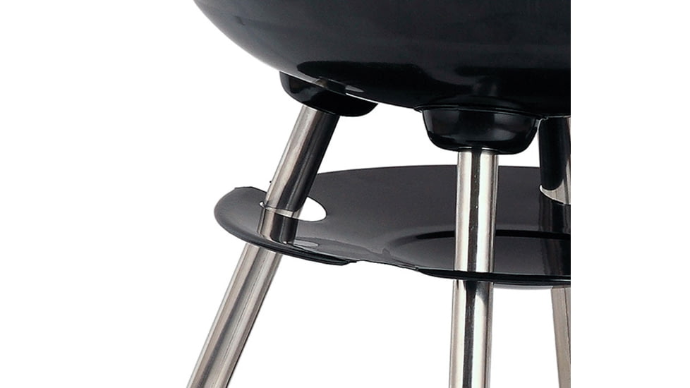 BRENTWOOD Portable Charcoal BBQ Grill with Wheels, Red, 17, BB-1701