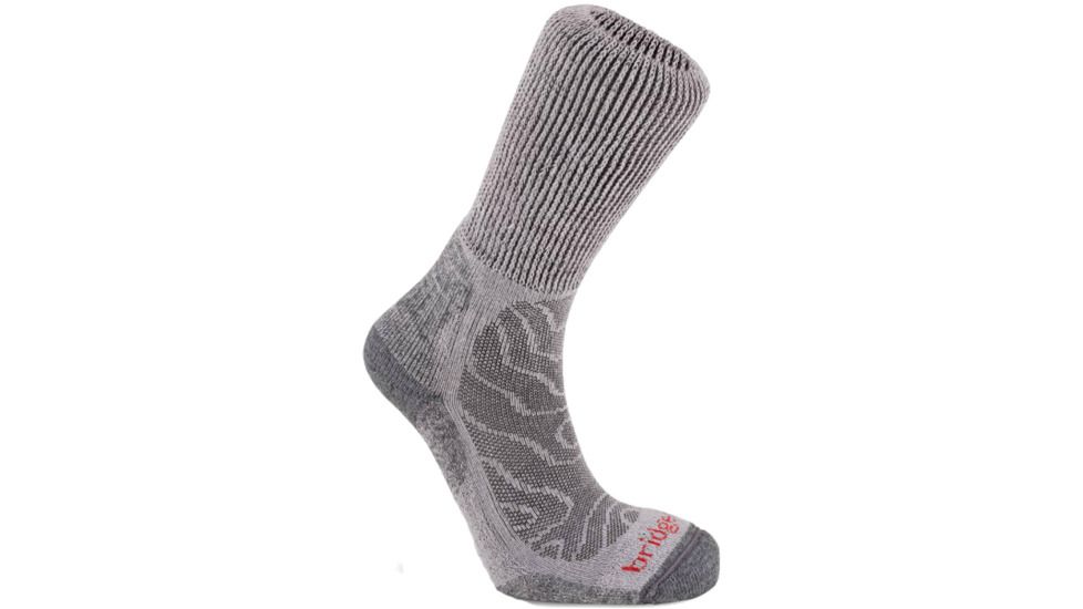 MerinoFusion Trail Light Crew Sock - Mens-Grey-X-Large