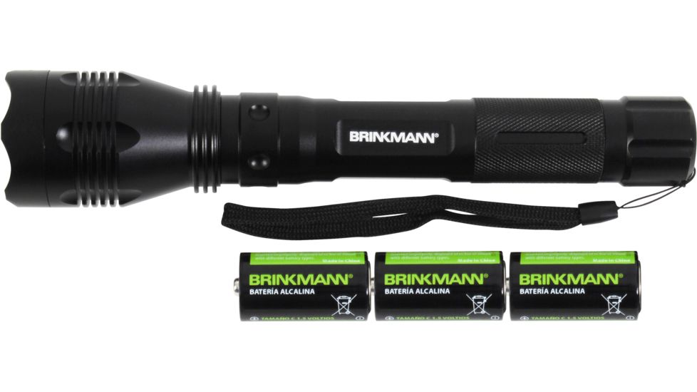 Brinkmann Outdoors ArmorMax 3C LED 375 Lumens Tactical Flashlight, Black 809-8523-0
