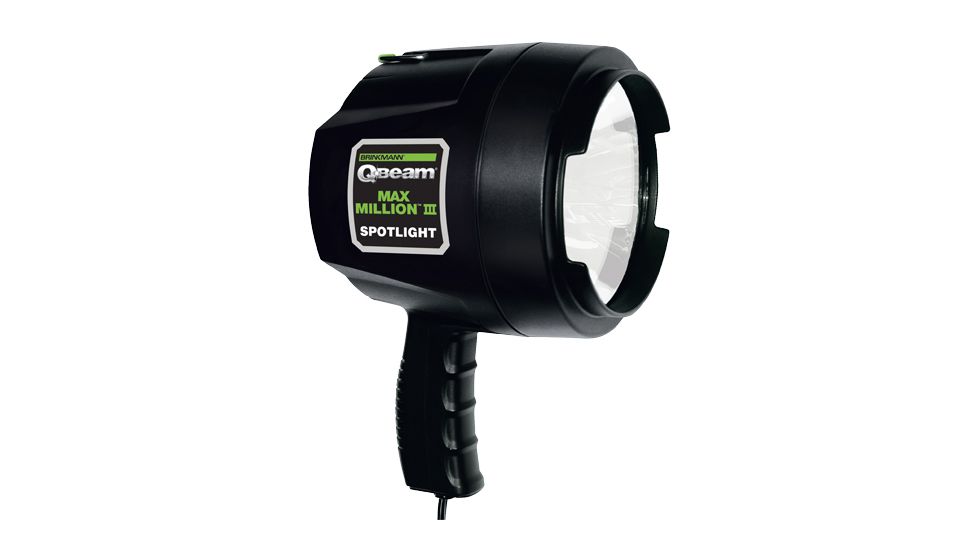 Brinkmann Outdoors Max Million III 12-Volt 1625 Lumen Spot/Flood Light, Black 800-2301-W