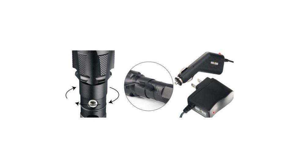 Brite Strike Technologies RHIGHT Duty Light, Black,  600 lm, BS 3.7v Lithium Ion Cell BSRHIGHT-MHLS