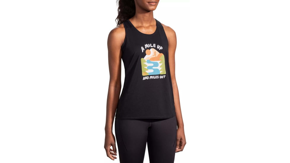 Brooks 3.0 Distance Tank - Womens, Black Colorado 24, Medium, 221670076.030