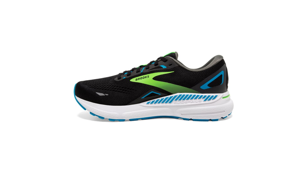 Brooks Adrenaline GTS 23 Running Shoes - Mens, Black/Hawaiian Ocean/Green, 12.5 Medium, 1103911D006.125