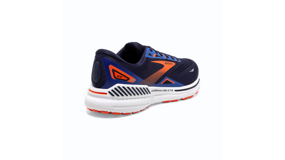 Brooks Adrenaline GTS 23 Trail Runnung Shoes - Mens, Peacoat/Orange/Surf the Web, 12.5, 1103911D438.125