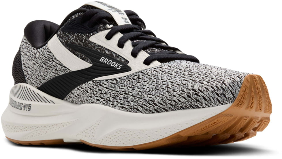 Brooks Adrenaline GTS 24 Road Running Shoes - Mens, Coconut/Black/Biscuit, 9.5 US/Medium, 1104371D132.095