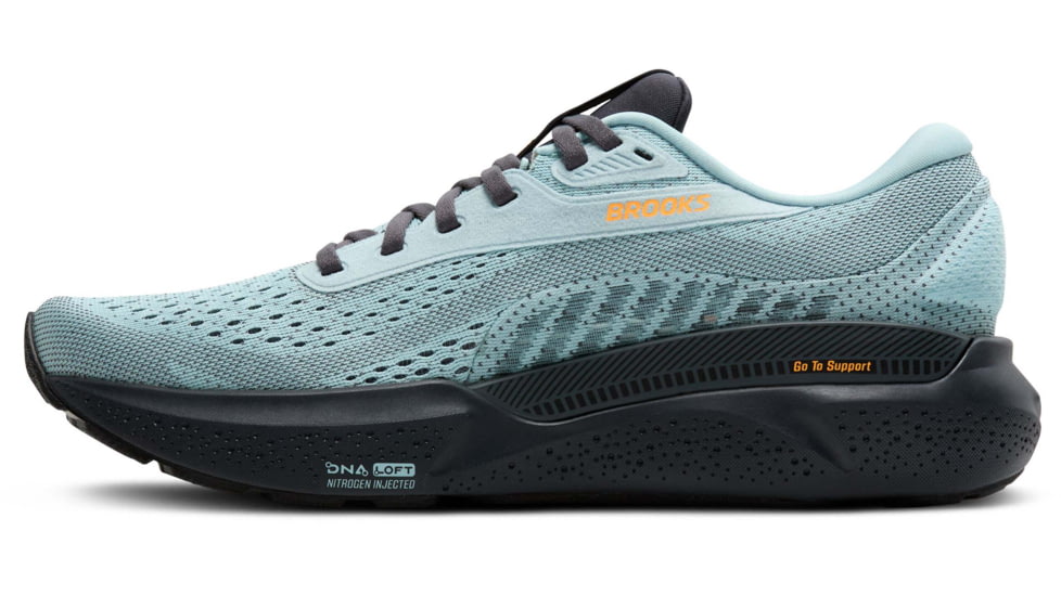 Brooks Adrenaline GTS 24 Road Running Shoes - Mens, Winter Sky/Ebony/Orange, 11.0 US/Medium, 1104371D416.110