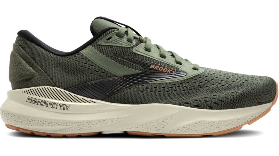 Brooks Adrenaline GTS 24 Running Shoes - Mens, Thyme/Black/Pelican, 9 US, 1104371D302.090