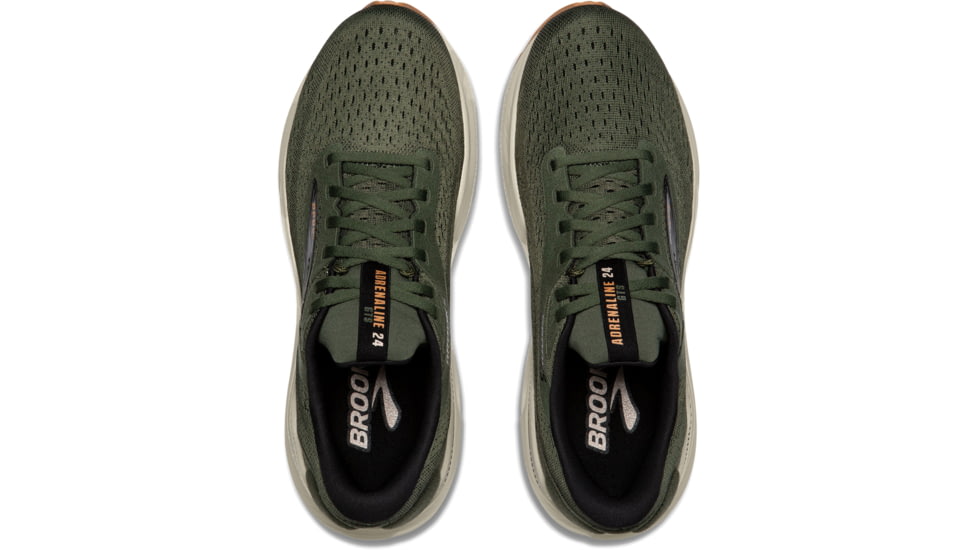 Brooks Adrenaline GTS 24 Running Shoes - Mens, Thyme/Black/Pelican, 9 US, 1104371D302.090
