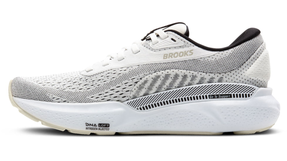 Brooks Adrenaline GTS 24 Running Shoes - Mens, White/Black/Pelican, 9 US, 1104371D126.090