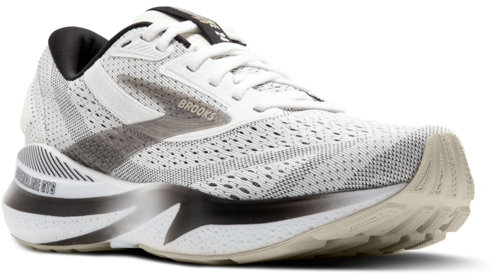 Brooks Adrenaline GTS 24 Running Shoes - Mens, White/Black/Pelican, 9 US, 1104371D126.090