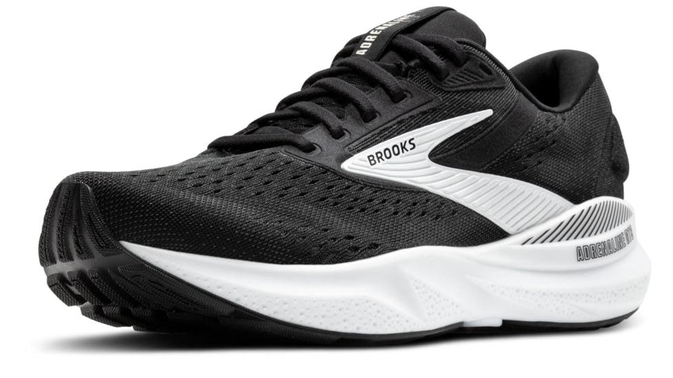 Brooks Adrenaline GTS 25 - Mens Road Running Shoes, Black/Grey/White, 10.5 US, 1104542E090.105