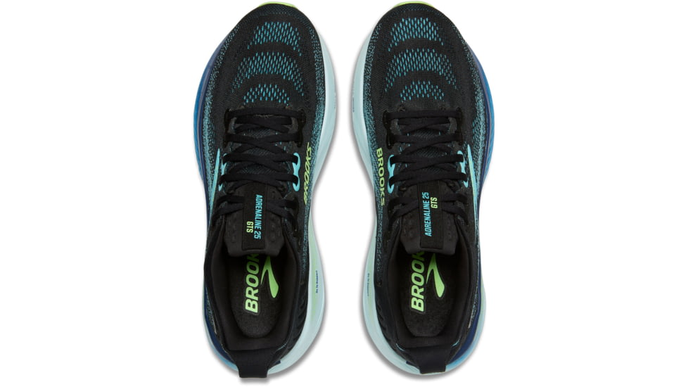 Brooks Adrenaline GTS 25 Road Running Shoes - Mens, Black/Ipanema/Mint, 12, 1D, 1104541D055.120