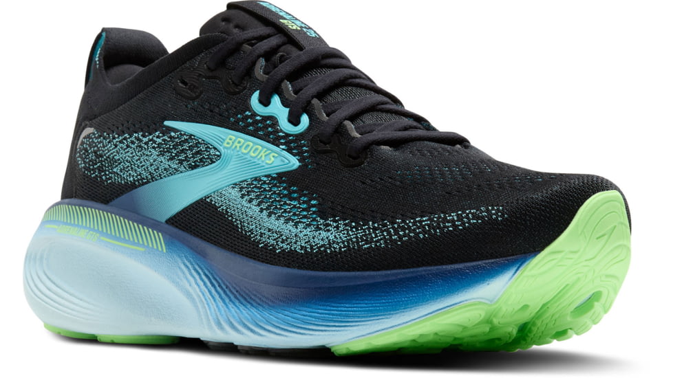 Brooks Adrenaline GTS 25 Road Running Shoes - Mens, Black/Ipanema/Mint, 12, 1D, 1104541D055.120