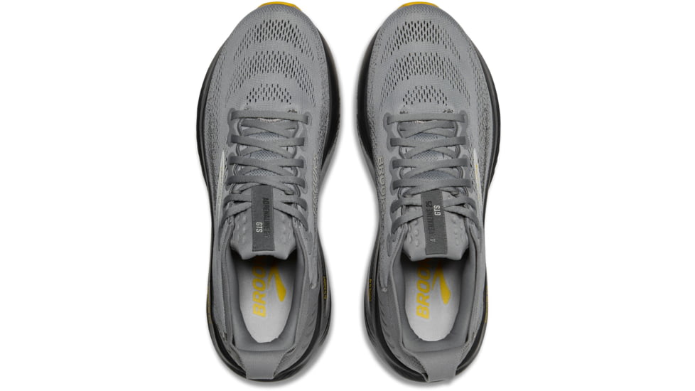 Brooks Adrenaline GTS 25 Road Running Shoes - Mens, Primer Grey/Ebony/Jasmin, 11, 1D, 1104541D044.110