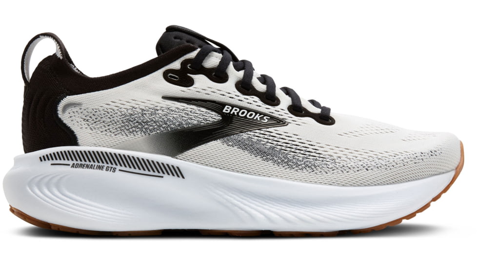 Brooks Adrenaline GTS 25 Road Running Shoes - Womens, White/Black/White, 8, 1B, 1204431B189.080
