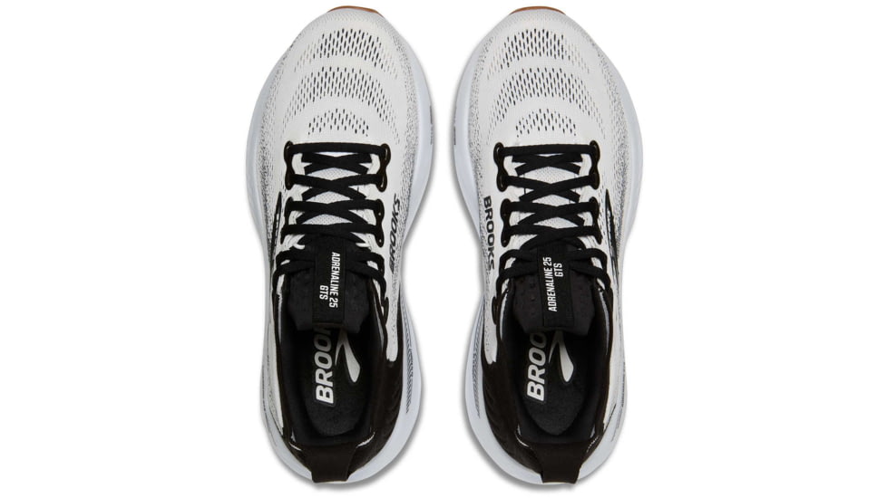 Brooks Adrenaline GTS 25 - Womens Road Running Shoes, White/Black/White, 8.5 US, 1204431D189.085