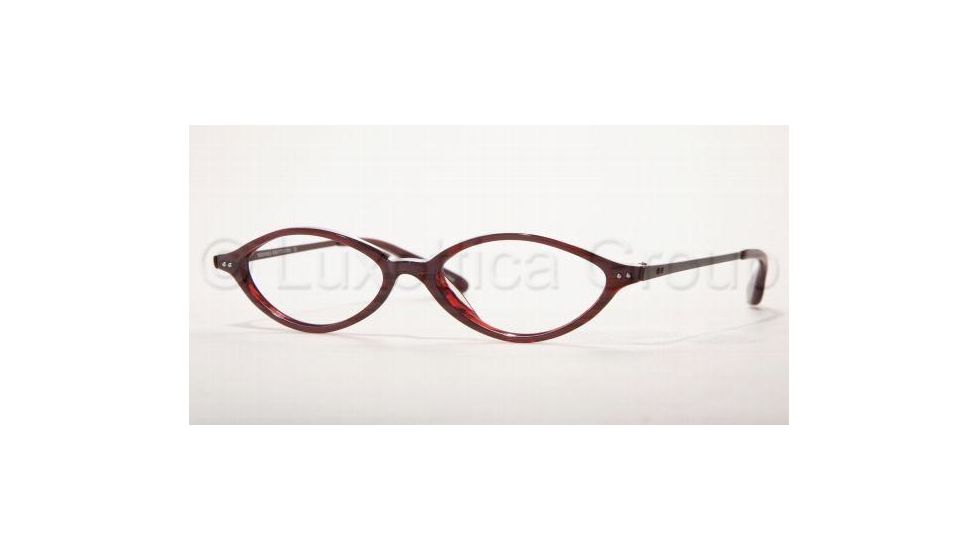 Brooks Brothers BB699 Eyeglasses Styles 48 mm Lense Diameter / Red Marble Frame w/Non-Rx Lenses