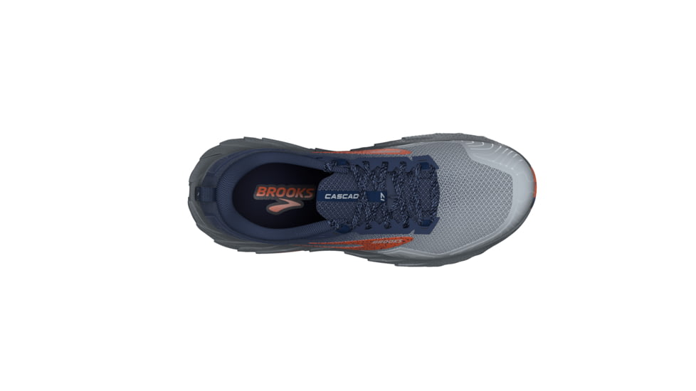Brooks Cascadia 17 Running Shoes - Mens, Blue/Navy/Firecracker, 14 Medium, 1104031D405.140