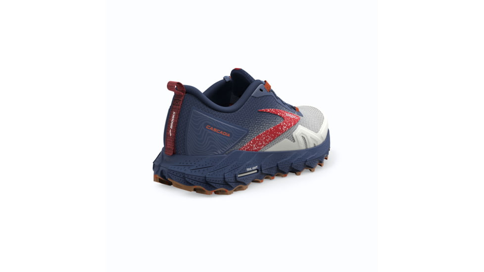 Brooks Cascadia 17 Running Shoes - Womens, White/Navy/Bittersweet, 7.0, 1203921B157.070