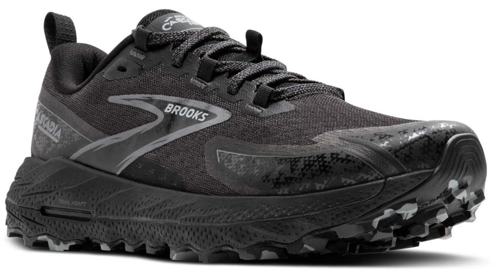 Brooks Cascadia 18 Trailrunning Shoes - Mens, Black/Blackened Pearl/Grey, 12.0 US/Medium, 1104261D072.120