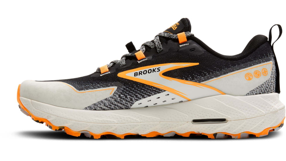 Brooks Cascadia 18 Trailrunning Shoes - Mens, Black/Blue Wash/Orange, 11.0 US/Medium, 1104261D022.110