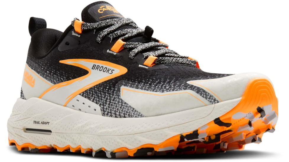 Brooks Cascadia 18 Trailrunning Shoes - Mens, Black/Blue Wash/Orange, 11.0 US/Medium, 1104261D022.110