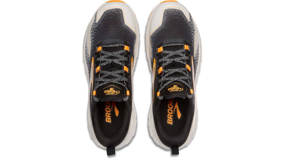 Brooks Cascadia 18 Trailrunning Shoes - Mens, Black/Blue Wash/Orange, 11.0 US/Medium, 1104261D022.110