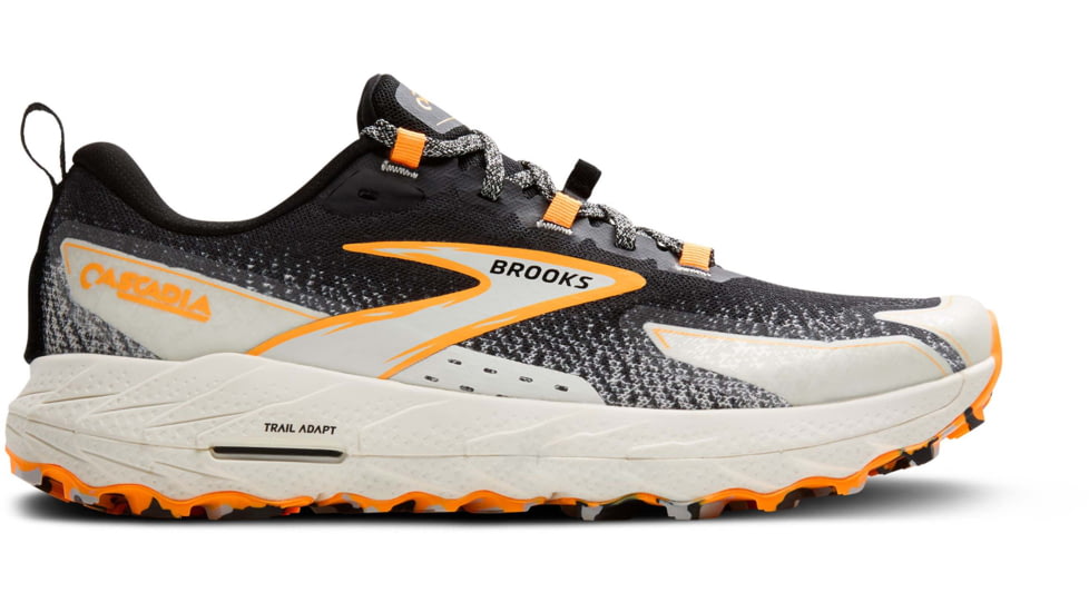 Brooks Cascadia 18 Trailrunning Shoes - Mens, Black/Blue Wash/Orange, 11.0 US/Medium, 1104261D022.110