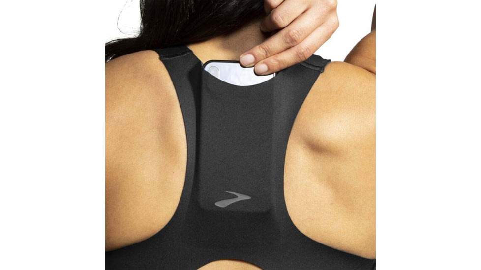 Brooks Drive 3 Pocket Run Bra - Womens, Black, 38AB, 350080001.038AB