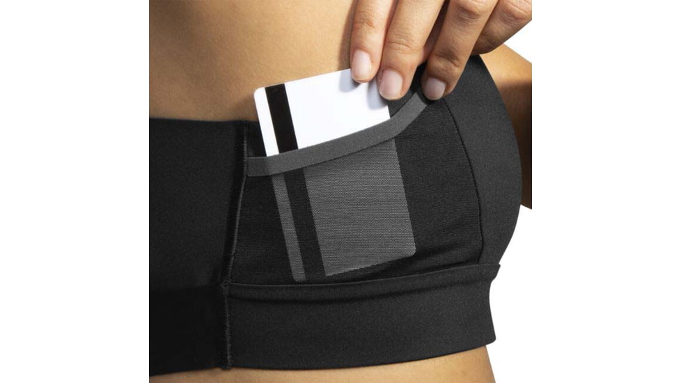 Brooks Drive 3 Pocket Run Bra - Womens, Black, 38AB, 350080001.038AB