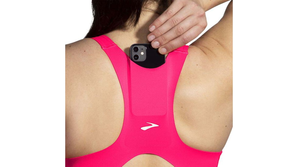 Brooks Drive 3 Pocket Run Bra - Womens, Hyper Pink, 30AB, 350080620.030AB