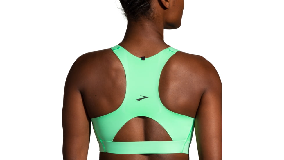 Brooks Drive 3 Pocket Run Bra - Womens, Neo Green, 32AB, 350080328.032AB