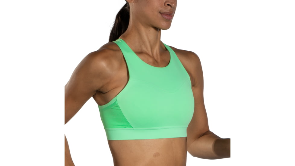 Brooks Drive 3 Pocket Run Bra - Womens, Neo Green, 32AB, 350080328.032AB