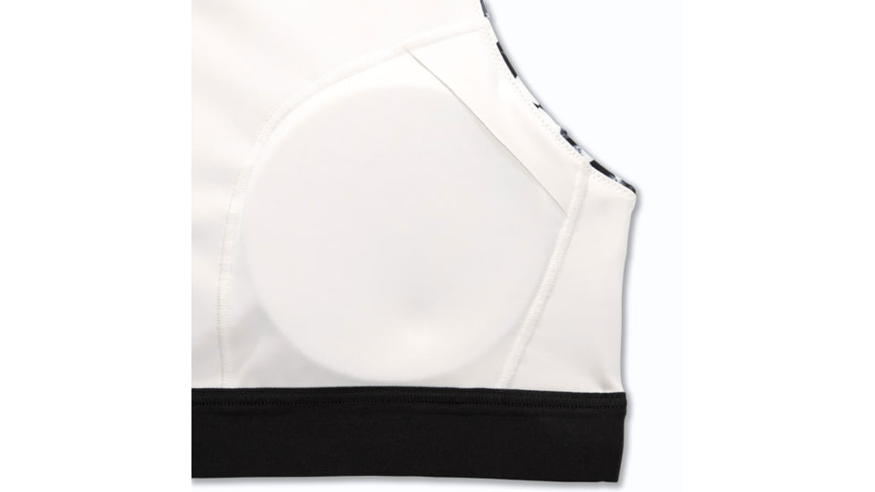 Brooks Drive 3 Pocket Run Bra - Womens, Speed Check B/W, 32AB, 350080004.032AB