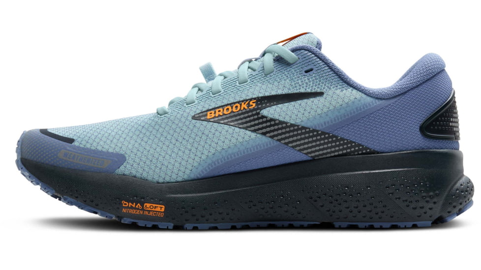 Brooks Ghost 16 Weatherized Road Running Shoes - Mens, Country Blue/Winter Sky/Ebony, 9.0 US/Medium, 1104361D405.090