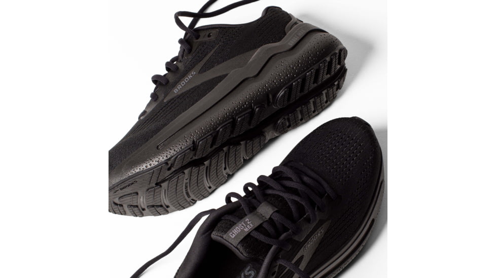 Brooks Ghost Max 2 Road Running Shoes - Mens, Black/Black/Ebony, 12.0 US/Medium, 1104311D020.120