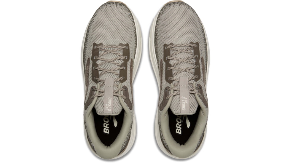 Brooks Ghost Max 2 Road Running Shoes - Mens, London Fog/Falcon/Coconut, 9.0 US/Medium, 1104311D240.090