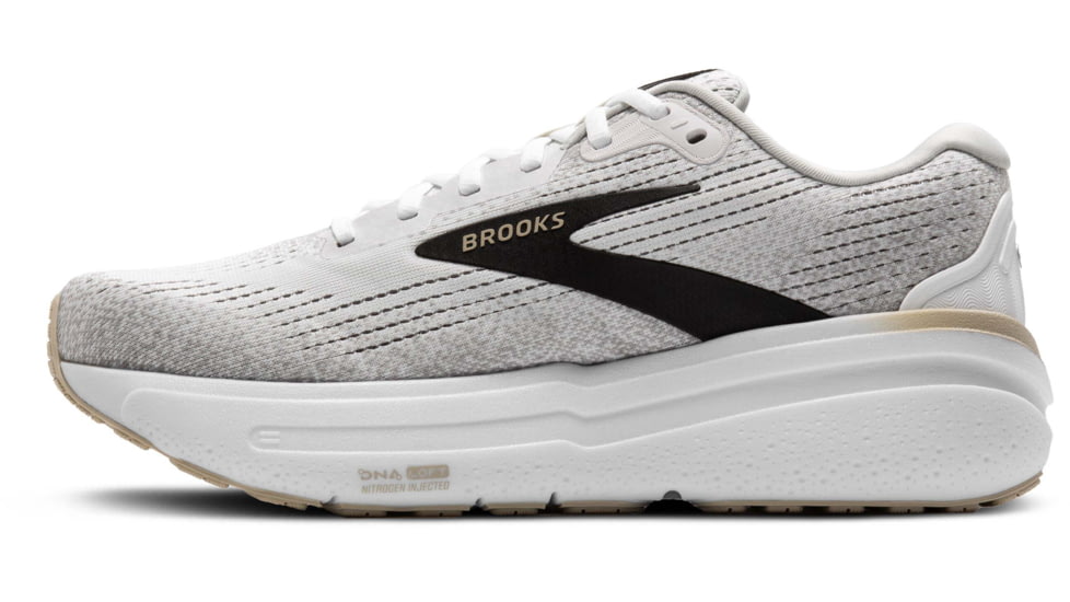 Brooks Ghost Max 2 Road Running Shoes - Mens, White/Pelican/Oyster, 9.0 US/Medium, 1104311D125.090