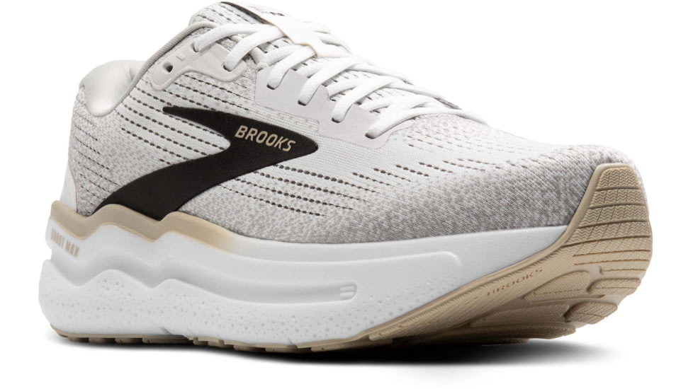 Brooks Ghost Max 2 Road Running Shoes - Mens, White/Pelican/Oyster, 9.0 US/Medium, 1104311D125.090