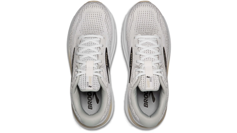 Brooks Ghost Max 2 Road Running Shoes - Mens, White/Pelican/Oyster, 9.0 US/Medium, 1104311D125.090