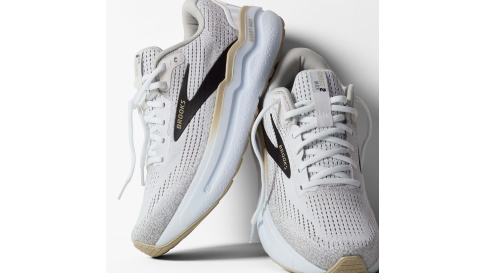 Brooks Ghost Max 2 Road Running Shoes - Mens, White/Pelican/Oyster, 9.0 US/Medium, 1104311D125.090