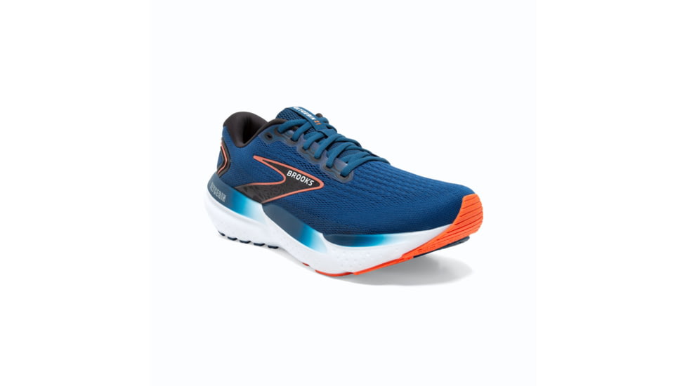 Brooks Glycerin 21 Running Shoes - Mens, Blue Opal/Black/Nasturtium, 12.0, 1104191D474.120