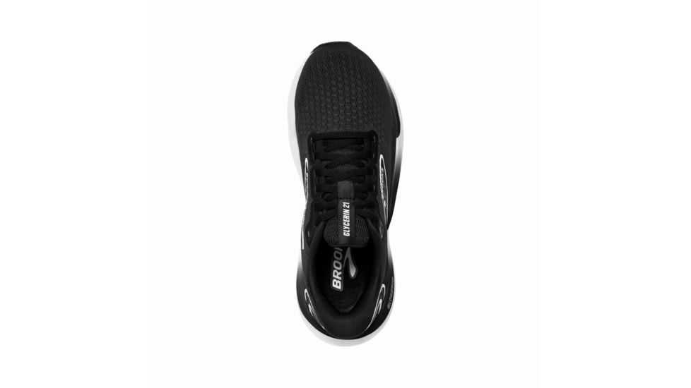 Brooks Glycerin 21 Running Shoes - Womens, Black/Grey/White, 7.0, 1204081B090.070