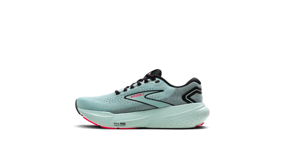 Brooks Glycerin 21 Running Shoes - Womens, Cloud/Black/Pink, 8, 1204081B410.080