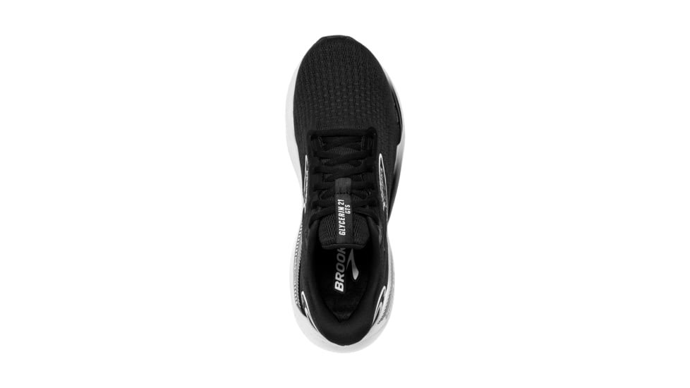Brooks Glycerin GTS 21 Running Shoes - Womens, Black/Grey/White, 8, 1204091B090.080