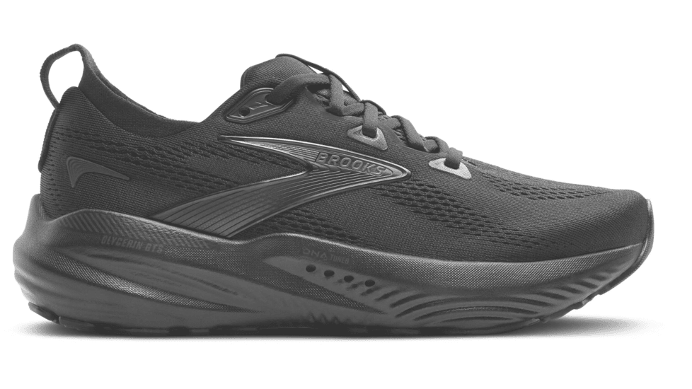 Brooks Glycerin GTS 22 Road Running Shoes - Mens, Black/Black/Ebony, 9.0 US/Wide, 1104462E020.090