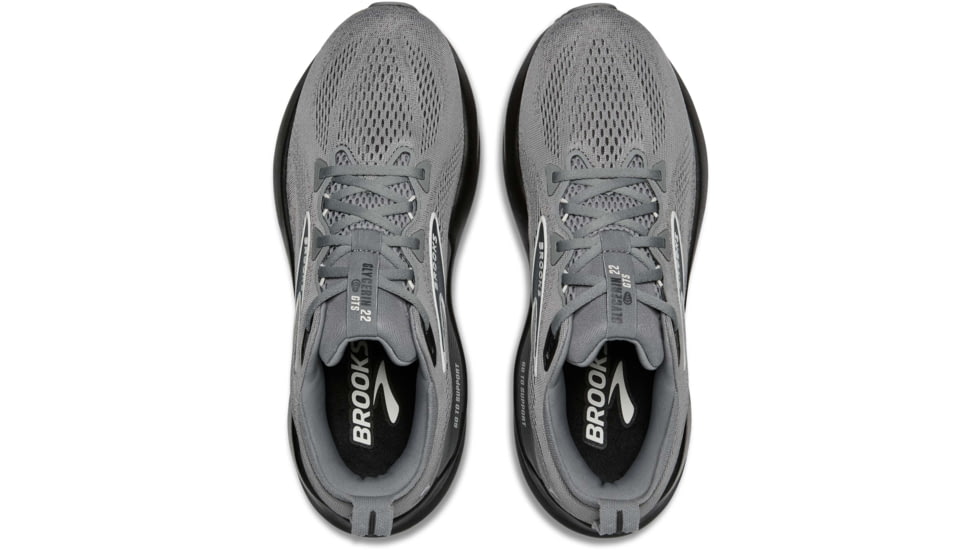 Brooks Glycerin GTS 22 Road Running Shoes - Mens, Primer Gray/Ebony/Bluewash, 9.0 US/Medium, 1104461D078.090